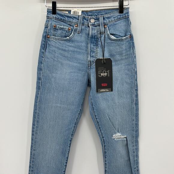 Levi's Premium 501 Skinny Jeans - 24 x 30 - New with tag - Picture 2 of 11